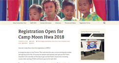 Desktop Screenshot of campmoonhwa.com